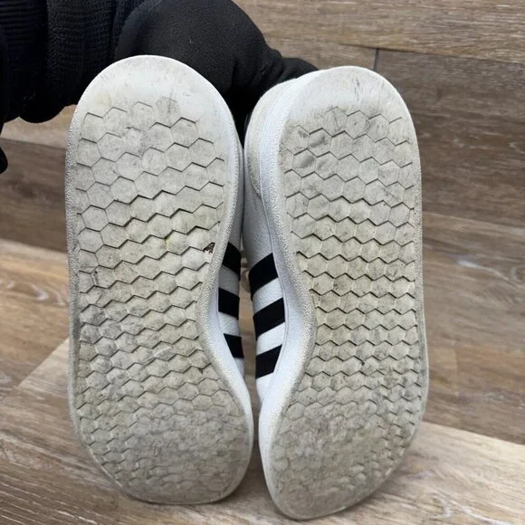 Adidas Grand Court White/Blue Leather Sneakers Men's Size 12 - Picture 4 of 7